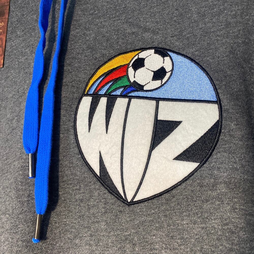 Mitchell & Ness Kansas City Wizards MLS Hoodie Gray Blue Small FPHD1225-KCWYYPPB - Picture 3 of 9